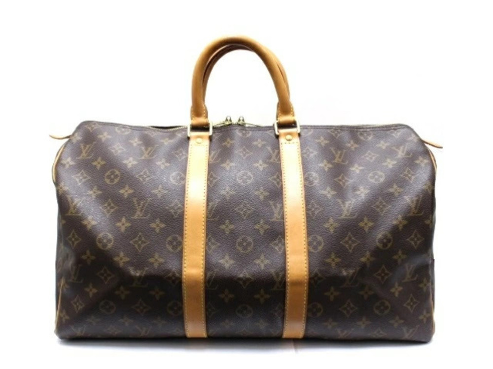 LOUIS VUITTON Keepall Boston Bag Travel Monogram